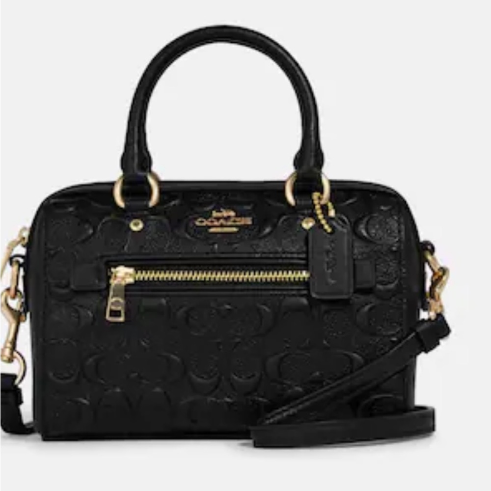 Coach Leather Mini Rowan Crossbody Purse